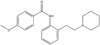 N-[2-(2-Piperidinoethyl)phenyl]-4-methoxybenzamide Structure