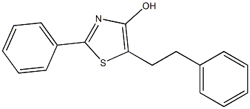 2-Phenyl-5-(2-phenylethyl)thiazol-4-ol 구조식 이미지