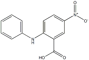2-Anilino-5-nitrobenzoic acid Structure