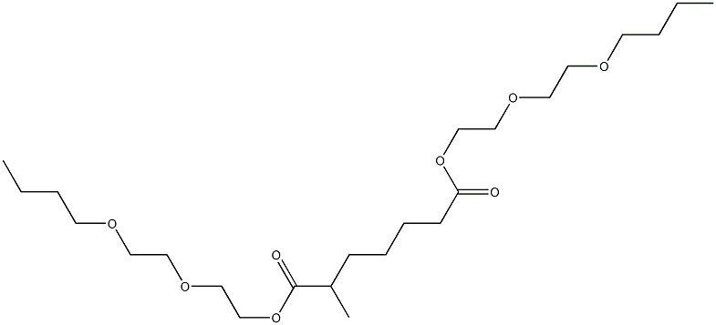 Hexane-1,5-dicarboxylic acid bis[2-(2-butoxyethoxy)ethyl] ester Structure