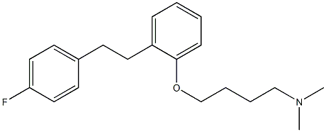 4-[2-[2-(4-Fluorophenyl)ethyl]phenoxy]-N,N-dimethylbutan-1-amine Structure