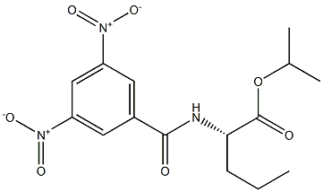 (2S)-2-[(3,5-Dinitrobenzoyl)amino]pentanoic acid isopropyl ester Structure
