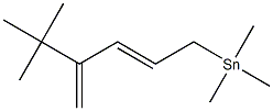 [(2E)-4-tert-Butyl-2,4-pentadienyl]trimethylstannane Structure