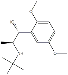 (1R,2S)-1-(2,5-Dimethoxyphenyl)-2-tert-butylamino-1-propanol 구조식 이미지