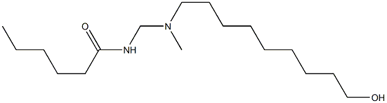 N-[[N-(9-Hydroxynonyl)-N-methylamino]methyl]hexanamide Structure