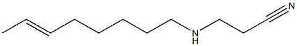 N-(2-Cyanoethyl)-6-octenylamine 구조식 이미지