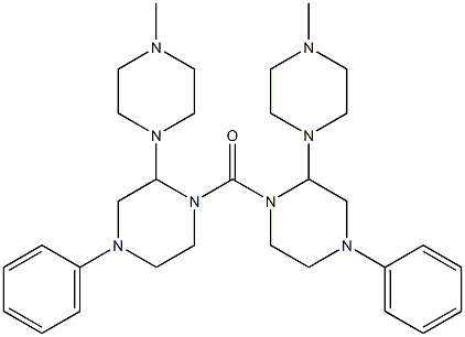 (4-Methyl-1-piperazinyl)(4-phenyl-1-piperazinyl) ketone Structure