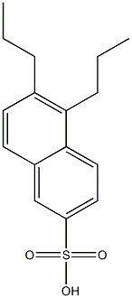 5,6-Dipropyl-2-naphthalenesulfonic acid Structure