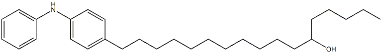 4-(12-Hydroxyheptadecyl)phenylphenylamine 구조식 이미지