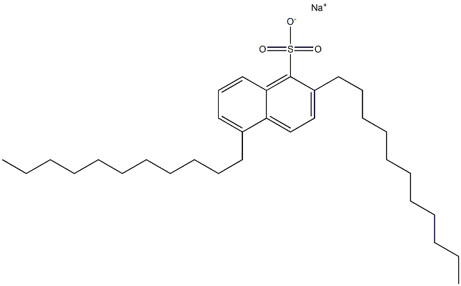 2,5-Diundecyl-1-naphthalenesulfonic acid sodium salt 구조식 이미지