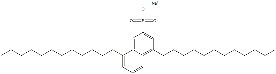 4,8-Didodecyl-2-naphthalenesulfonic acid sodium salt Structure