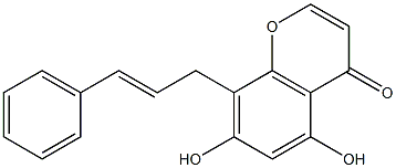 5,7-Dihydroxy-8-cinnamylchromone Structure