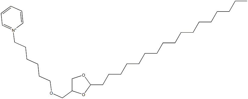 1-[6-(2-Heptadecyl-1,3-dioxolan-4-ylmethoxy)hexyl]pyridinium Structure