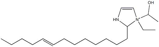 1-Ethyl-1-(1-hydroxyethyl)-2-(8-tridecenyl)-4-imidazoline-1-ium Structure