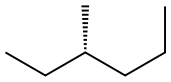 [S,(+)]-3-Methylhexane Structure