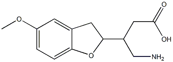 4-Amino-3-[(2,3-dihydro-5-methoxybenzofuran)-2-yl]butyric acid 구조식 이미지