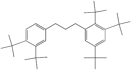 1-(2,3,5-Tri-tert-butylphenyl)-3-(3,4-di-tert-butylphenyl)propane Structure