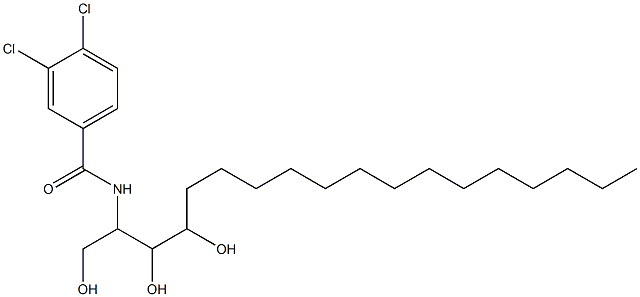 N-[2,3-Dihydroxy-1-(hydroxymethyl)heptadecyl]-3,4-dichlorobenzamide Structure