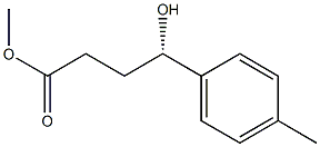 (S)-4-Hydroxy-4-(p-tolyl)butyric acid methyl ester 구조식 이미지