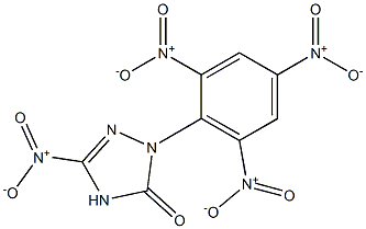 2-(2,4,6-Trinitrophenyl)-5-nitro-3H-1,2,4-triazol-3(4H)-one Structure