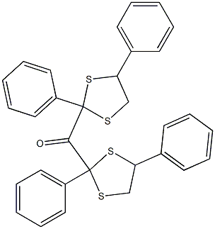 Phenyl(2-phenyl-1,3-dithiolan-2-yl) ketone 구조식 이미지
