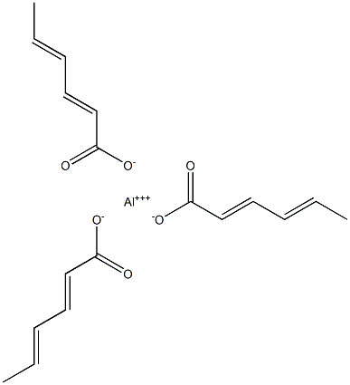 Trisorbic acid aluminum salt Structure