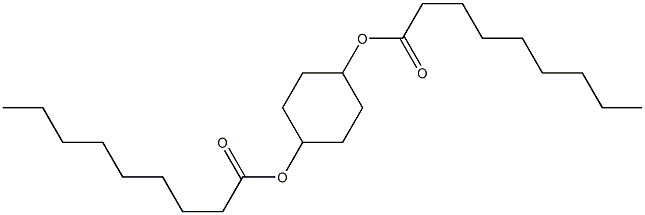Dinonanoic acid 1,4-cyclohexanediyl ester Structure