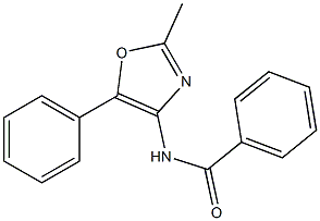 N-(2-Methyl-5-phenyl-4-oxazolyl)benzamide 구조식 이미지