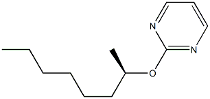 (-)-2-[[(R)-1-Methylheptyl]oxy]pyrimidine Structure