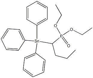 1-(Triphenylstannyl)butylphosphonic acid diethyl ester 구조식 이미지