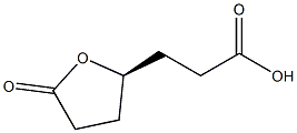 (-)-3-[[(S)-5-Oxotetrahydrofuran]-2-yl]propionic acid 구조식 이미지