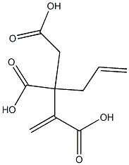 3-Butene-1,2,3-tricarboxylic acid 2-(2-propenyl) ester 구조식 이미지