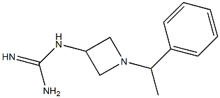 1-[1-(1-Phenylethyl)azetidin-3-yl]guanidine 구조식 이미지