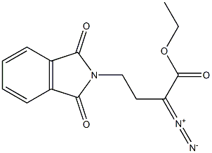 2-Diazo-4-[(1,3-dihydro-1,3-dioxo-2H-isoindol)-2-yl]butyric acid ethyl ester 구조식 이미지