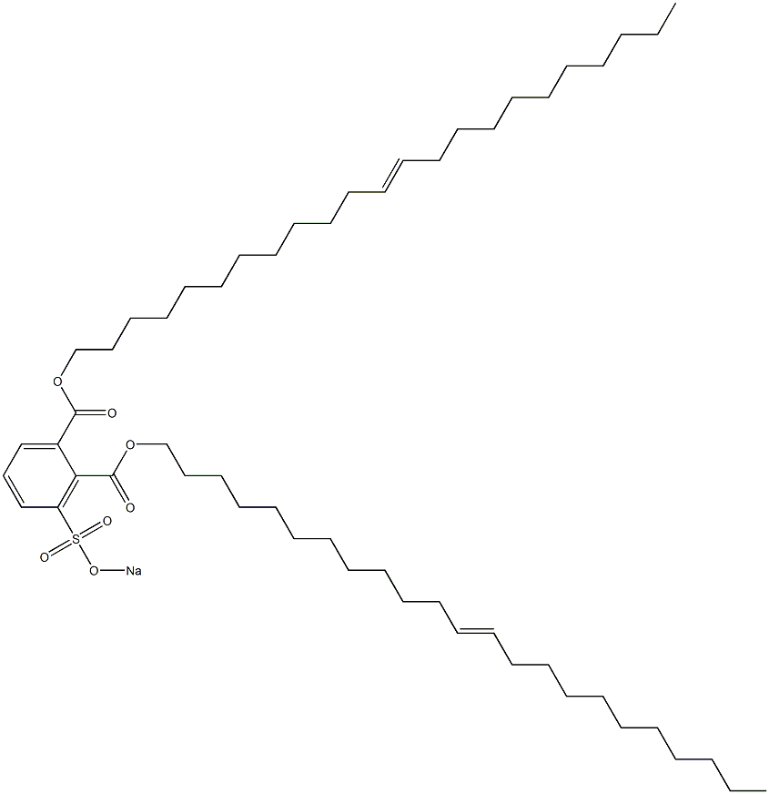 3-(Sodiosulfo)phthalic acid di(12-tricosenyl) ester 구조식 이미지