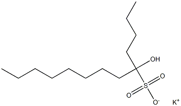 5-Hydroxytridecane-5-sulfonic acid potassium salt Structure