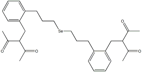 [2-(2,2-Diacetylethyl)phenethyl]methyl selenide Structure