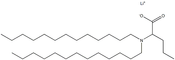 2-(Ditridecylamino)valeric acid lithium salt 구조식 이미지