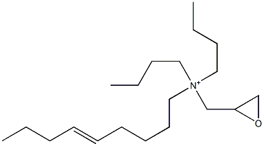 Dibutyl(5-nonenyl)glycidylaminium Structure