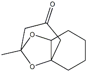 2,5a-Epoxy-2-methyldecahydro-1-benzoxepin-4-one 구조식 이미지