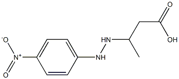 3-[2-(p-Nitrophenyl)hydrazino]butyric acid 구조식 이미지