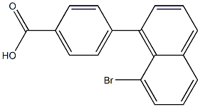 4-(8-Bromo-1-naphtyl)benzoic acid Structure