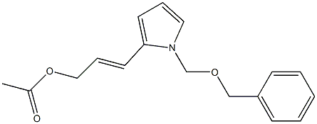 1-(Benzyloxymethyl)-2-(3-acetoxy-1-propenyl)-1H-pyrrole 구조식 이미지