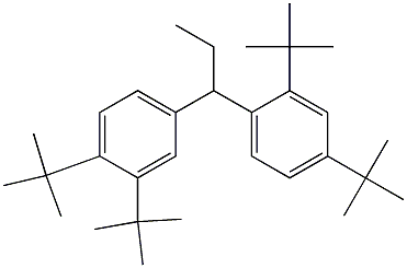 1-(2,4-Di-tert-butylphenyl)-1-(3,4-di-tert-butylphenyl)propane Structure