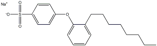 4-(2-Octylphenoxy)benzenesulfonic acid sodium salt 구조식 이미지