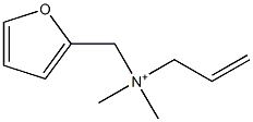 N,N-Dimethyl-N-(2-propenyl)-2-furanmethanaminium 구조식 이미지