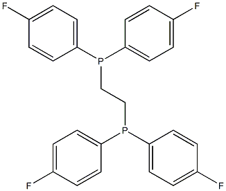 Ethylenebis[bis(4-fluorophenyl)phosphine] Structure