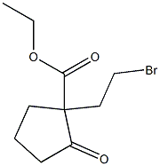1-(2-Bromoethyl)-2-oxocyclopentanecarboxylic acid ethyl ester Structure