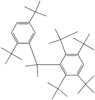 2-(2,3,5,6-Tetra-tert-butylphenyl)-2-(2,5-di-tert-butylphenyl)propane 구조식 이미지