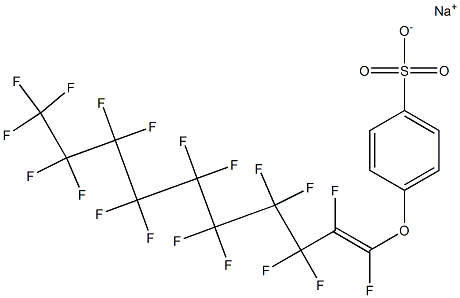 p-(Nonadecafluoro-1-decenyloxy)benzenesulfonic acid sodium salt 구조식 이미지